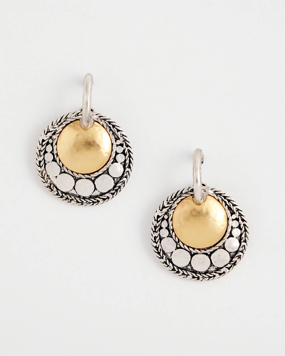 No Droop™ Mixed Metal Drop Earrings | Chico's